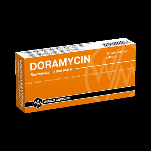 Дорамицин 3000000 №10 таб. п/о(Спирамицин) Производитель: Турция World Medicine Ilac San ve Tic A.S
